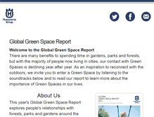 Tablet Screenshot of greenspacereport.com